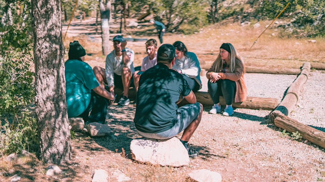 community discussing truth